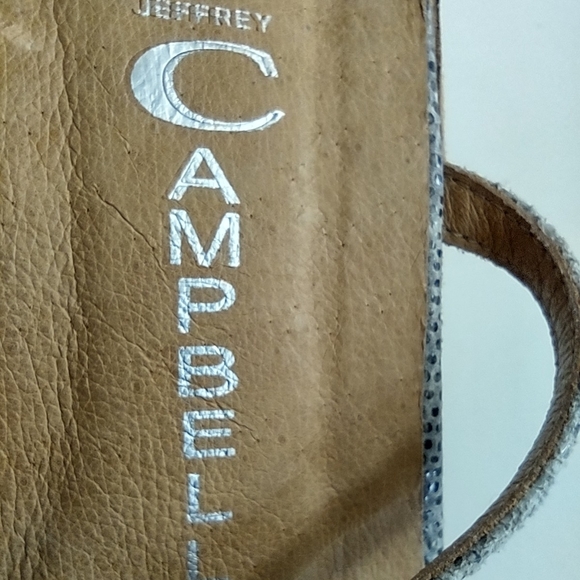 JEFFREY CAMPBELL Size 41 Genuine Snake Leather Ankle Zip Gladiator Sandals Shoes - Picture 2 of 14